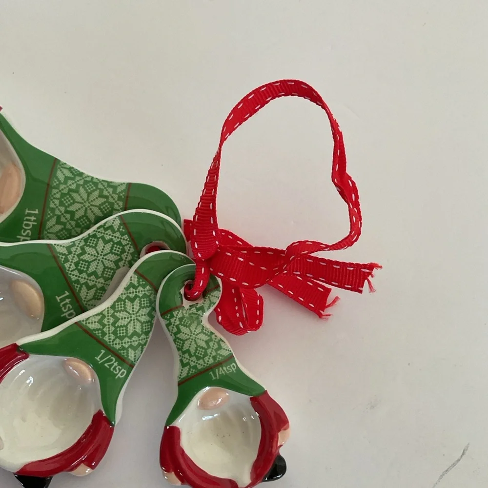 Christmas Gnomes ceramic Measuring spoons